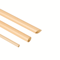 Pailles en papier biodégradables et recyclables 100 % canne à sucre de qualité supérieure pour l'exportation, couleur naturelle, écologiques, pour restaurants (vente en gros)