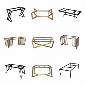 X Shape Metal <b>Table</b> <b>Legs</b> Cast Iron Steel Modern Design Black/Clear Powder Coated Finish Bedroom Farmhouse Outdoor Living Room - Product Image 4