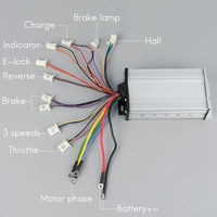 Contrôleur de vitesse pour moteurs brushless 12 Mosfets 800W 1000W 1200W 1500W 1600W 48V – Accessoires pour vélos électriques et trottinettes