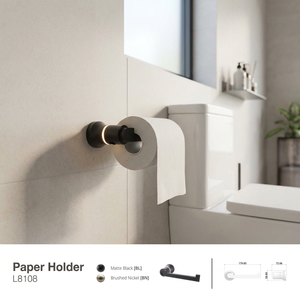 Porte-papier toilette LED mural lumineux pour salle de bain, idéal pour la nuit, pour la maison - Product Image 1