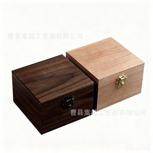 Boîte de rangement pour bijoux en bois avec tiroir et serrure pour l'organisation du bureau, emballage cadeau, Comté de Cao, Shandong - Product Image 3