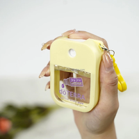 Désinfectant pour les mains de poche rechargeable 35 ml, 70 % d'alcool désinfectant, avec étui et crochet