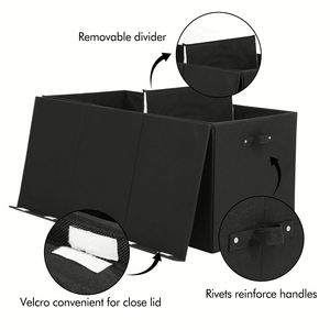 Extra Large Toy <b>Storage</b> Organizer with Lid - Sturdy <b>Collapsible</b> Toy Chest <b>Storage</b> <b>Box</b> with Cute Design - Product Image 4