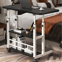 Bureau de travail à domicile, table réglable en hauteur, table pour ordinateur portable