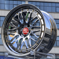 Rines de Aleación Forjados Cóncavos de 2 Piezas, Triple Cromo, 18, 19, 20, 21, 22 Pulgadas, BS LM LMR, para BMW, Audi, Mercedes, Tesla, Mustang, Porsche