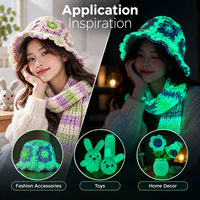 Fil Lumineux pour Crochet Amigurumi, Porte-clés, Chapeaux et Accessoires pour Enfants – Fil Luminescent Personnalisé en Gros