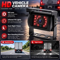 Système de caméra de recul avec détection d'angle mort AI BSD 7 pouces HD 4CH DVR pour camion lourd, caméra de surveillance 1080P IR étanche IP69K avec alarme