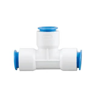 Fácil instalar venda quente pequeno tee joint pipe fast connector água filtro