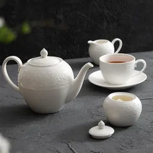 欧式酒店下午茶时间咖啡杯茶杯英式陶瓷茶具带茶壶