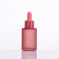 Bouteilles d'huile essentielle en verre de couleur macaron variées, 20 ml, 30 ml, sérum essentiel, flacon de voyage, sérum pour les yeux, flacon compte-gouttes de 30 ml