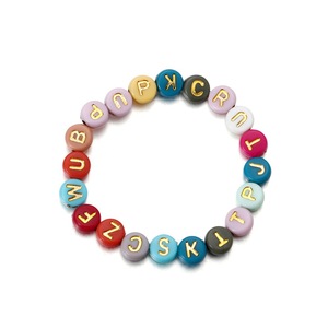 Perles en acrylique de couleurs mélangées, perles rondes en vrac pour la fabrication de bracelets et de colliers DIY - Product Image 3
