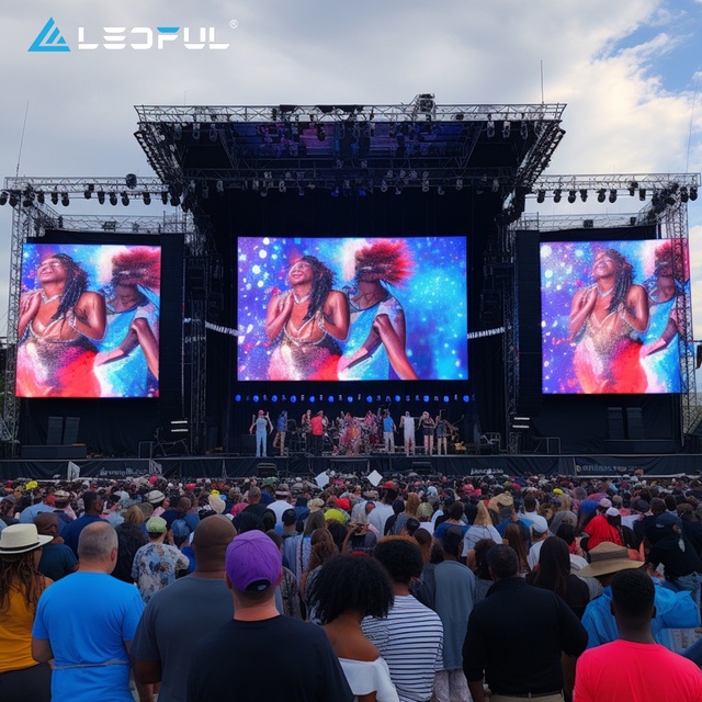 SMD P2.9 2.98MM Pixel Pitch 9mm LED Screen for Outdoor Stage Rental Service 2.6M X 3.9M Front Service Indoor Event Display