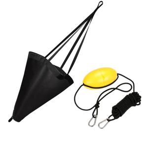 Orange 30 pieds PVC gonflable dérive ancre Yacht mer ancre ensemble Drogue dérive frein aviron remorquage jeter ligne pour une récupération facile - Product Image 6