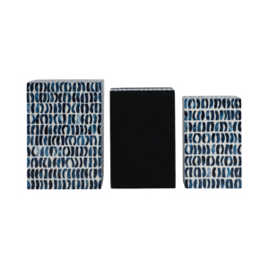 Set di Scatole Decorative Rettangolari in Legno con Intarsi, Contenitori Moderni in Resina per Gioielli, Ricordi e Arredamento Casa - Product Image 6