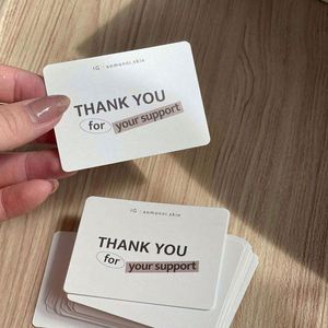 Tarjeta de Papel Personalizada, Ecológica, Plegable por un Lado, con Mensaje de Agradecimiento por Su Apoyo - Product Image 2