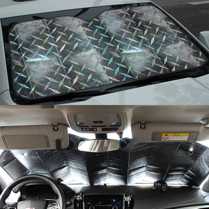 Car Sunshade 140x70cm Aluminum Foil Foldable Windshield Protection For Front Window Auto <b>Sun</b> <b>Blocker</b> - Product Image 1