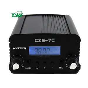 CZE-7C 1W 7w调频发射机立体声液晶广播电台，用于家庭无线音频系统