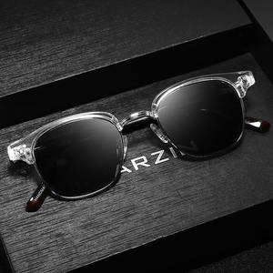 Gafas de Sol de Acetato con Montura Semi-Rimless Estilo Europeo para Hombre, Polarizadas UV400, Protección Solar para Conducir, Atuendos Modernos, Hechas en Wenzhou - Product Image 2