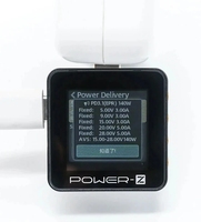 ChargerLAB POWER-Z KM003C Testeur de détecteur pour réparation mobile Protocole USB PD3.1 Gamme 48V Double courant de chargeur de tension Type-C