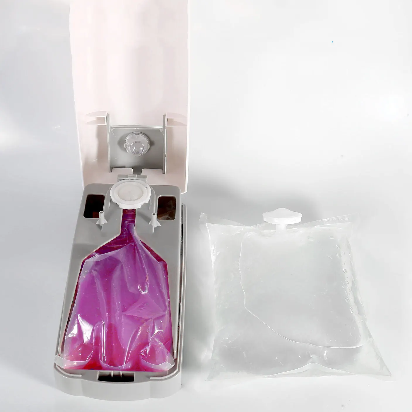 1L el dezenfektanı çantası alkollü el pompası tüpü ile sabun ambalajı dağıtıcı poşet