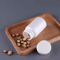 100cc 120cc 225cc 250cc Original Factory Hdpe Blanc Opaque Plastique Large Bouche Médecine Capsules Conteneur Pilule Bouteille