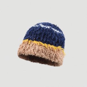 Chapeau Bob Tricoté Femme Hiver Chaud Nouveau Design Grande Taille Épais en Fourrure Douce et Moelleuse pour Voyage - Product Image 4