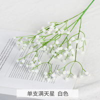 LO-1152 Kunstmatige Baby's Breath Steel, Enkelvoudige Gypsophila Spray voor Minimalistische Vaas & Bloemdecoratie voor Thuis