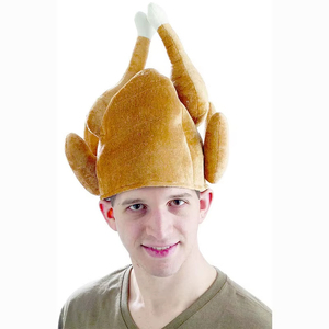 Adult Plush Funny Thanksgiving <strong>Turkey</strong> <strong>Hats</strong> Silly <strong>Turkey</strong> Cap for Party Dress-up Carnival Christmas Cosplay Costume Accessories - Product Image 3