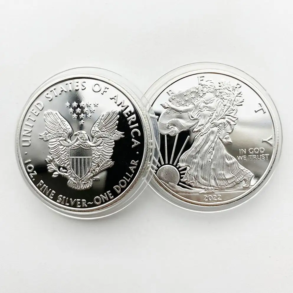 2011 ~ 2021 11 разных лет, оптовая продажа, серебряная монета США, Орел, свобода, золотая монета