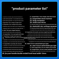 Kit complet d'instruments de chirurgie pour paupières doubles Langminikang – Lifting par fils, incision à lame complète, lifting des sourcils, instrument pour les poches sous les yeux – 39 pièces