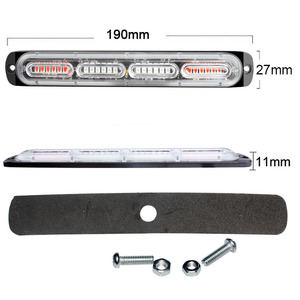 Tête de lumière stroboscopique de calandre avant de voiture 12V LED Mini clignotant <span class=keywords><strong>lampe</strong></span> <span class=keywords><strong>d</strong></span>'urgence voyant lumineux 24V - Product Image 6