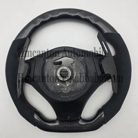 Volant de voiture en microsuède et fibre de carbone de qualité supérieure avec LED pour BMW E90 E91 E92 E93