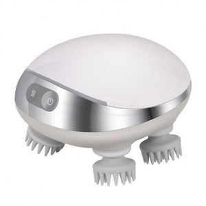 Masseur de cuir chevelu en silicone sans fil, étanche, à vitesse réglable, idéal pour la maison et les salons de beauté - Product Image 2