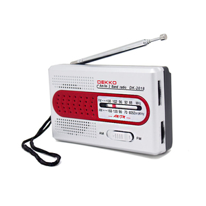 DEKKO <strong>DK</strong>-2018 Eco-friendly White 2-Band AM/FM Radio Built-in <strong>Speaker</strong> 3.5mm Earphone Jack CE ROHS Certified 2 AA Portable - Product Image 2