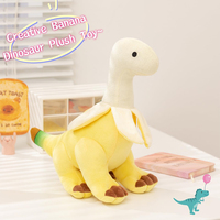 Creatief ontwerp zacht pluche speelgoed banaan dinosaurus pluche pop fruit-dierenthema knuffels ideaal cadeau voor verjaardagen Kerstmis