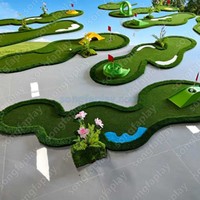 Césped Artificial Portátil para Práctica de Golf Songfa, Material de PVC, Tapete de Práctica Sintético para Jardín, Entrenamiento al Aire Libre, Juegos de Carnaval