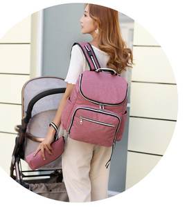 Bolsa de Pañales de Gran Capacidad, Impermeable, con Carga USB, para Bebés, Colorida, para Viajes, Tipo <span class=keywords><strong>Mochila</strong></span> - Product Image 6