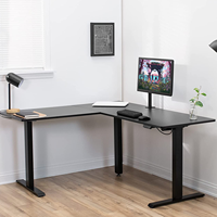 Triple moteurs en forme de L, hauteur réglable, bureau, ordinateur, bureau de jeu, station de travail avec Design d'angle