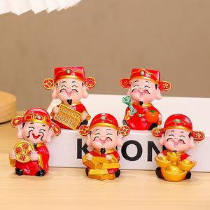 Five Gods Of Wealth Ornament Resin Craft Decoration For Chinese New Year Home Decor Gift - Product Image 4
