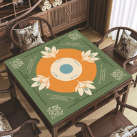 Tapis de Mahjong Pliable à Motif Floral Moderne, Antidérapant en Caoutchouc, Écologique et Durable, Nouvelle Collection, Vente Chaude, Marque OEM