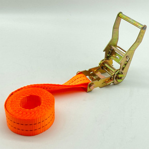 Ratchet Strap 38mm Polyester Belt Cargo Tie <b>Down</b> Tightener for Truck Loading - Product Image 4
