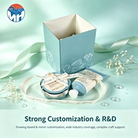 Boîte carrée rigide en carton de qualité supérieure, à deux compartiments, avec fentes, personnalisable avec logo, pour cadeaux d'affaires ou de mariage, prix direct usine disponible, finition UV