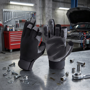 Half finger mechanic gloves Mechanical work gloves Safety gloves for work Half finger safety gloves - Product Image 2