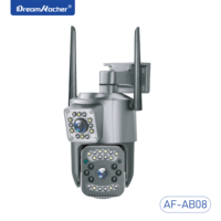 Caméra extérieure étanche DREAMKACHER AF-AB08 2,5 pouces avec double objectif, PTZ, 2MP, WIFI, carte mémoire Cloud, zoom optique 10x-20x