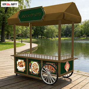 Chariot de vente ambulante avec roues pour glaces, café, nourriture de rue, gelato de mariage - Product Image 1