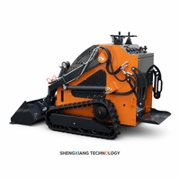 Chargeuse compacte sur chenilles T460 pour la construction, la démolition, l'agriculture, l'aménagement paysager, le déneigement, multi-attaches, chargeuse à direction par déplacement