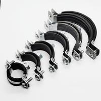 Collier de serrage métrique anti-vibration en métal et caoutchouc, étanche et robuste, pour conduites d'eau