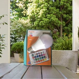 หลอดไฟ LED RGB สีขาว A60 ประหยัดพลังงาน 9 วัตต์ สำหรับบ้าน 12 วัตต์ พร้อมฐาน B22/E27 หลอดไฟทรงกลม RGB สำหรับบ้าน - Product Image 4