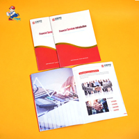 Impression de livres à couverture souple personnalisée, reliure agrafée, livret de haute qualité, fabrication directe, estampage à chaud rouge, logo et taille personnalisés