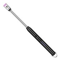 Briquet USB à long manche DEBANG, coupe-vent, rechargeable, sûr, pour cuisine, bougies, cigarettes, vente directe usine, coffret cadeau